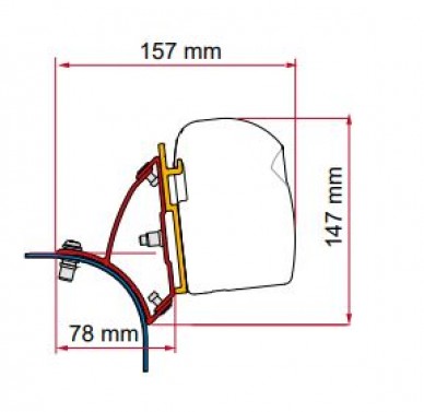 Adaptér F43 Kit VW T5/T6 Lift Roof