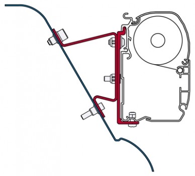 Adaptér pro Fiamma F45 na Mercedes Sprinter