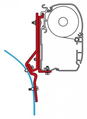 Adaptér pro Fiamma F45 na Ducato/Master