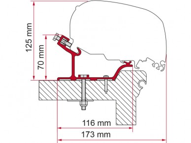 Adaptér F80/65 pro Hobby Easy /Adria Adora/