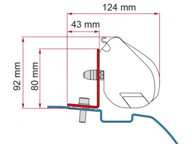 Adaptér Fiamma F35 na Nissan NV200